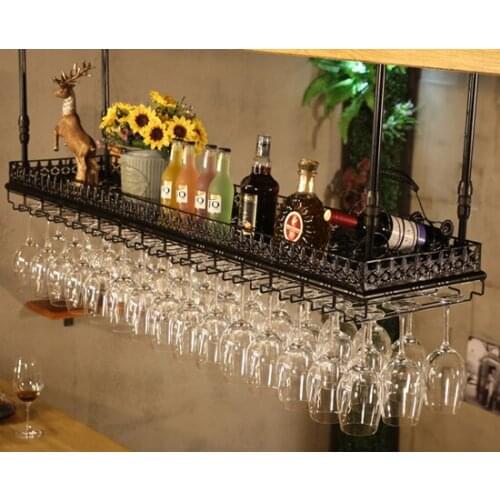Free ship Wine Rack Wine Holder Glass Holder Stemware Rack Cabinet Wall Storage Organizer Wrought iron Kitchen Bar & Wine Tools