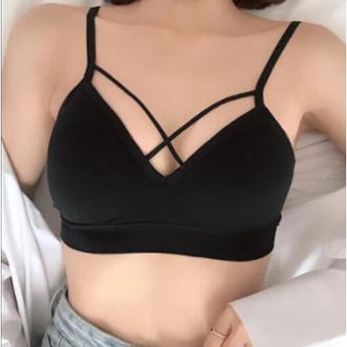 New Sexy Beauty Back Tube Top Anti-Light-Gathering Bra Fitness Sports Model Underwire Underwear Women Lingerie