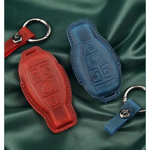 Genuine Leather Car Remote Key Case Cover For BMW 1 2 3 4 5 6 7 Series X1 X3 X4 X5 X6 F30 F34 F10 F07 F20 G30 F15 F16