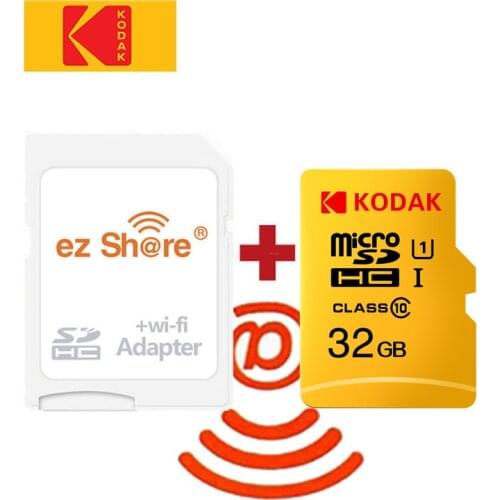 Ezshare Wireless wifi adapter+Kodak Micro SD Card 16gb 32gb 64gb 128gb class10 microsd wifi wireless tf flash Card Memory Card