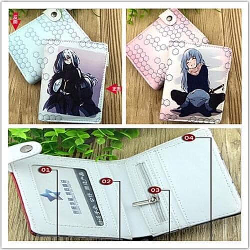 Anime That Time I Got Reincarnated as a Slime Wallet New PU Short Hasp Wallet boys girls Gifts Credit Card Purse