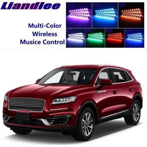 LiandLee Car Glow Interior Floor Decorative Seats Accent Ambient Neon light For Lincoln Nautilus