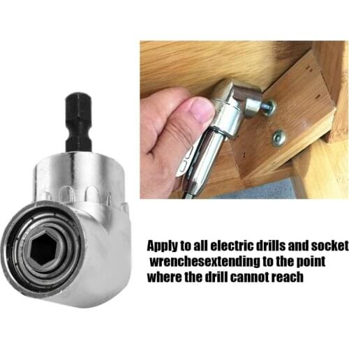 Hot 105 Degree Steel Right Angle Drilling Corner Screwdriver Quick Change Hex Shank Extension Electric Repair Tool Fast Delivery