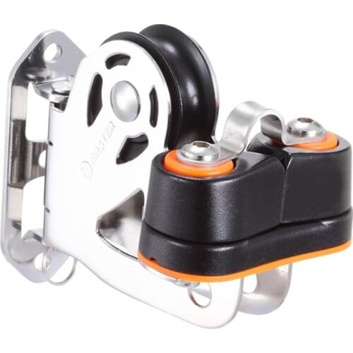 Marine Boat Yacht Sailboat Dinghy 38mm 1 1/2 Inch Deluxe Swivel-Exit Stainless Steel Fairlead Cleat Block Master SPB-3810FAC