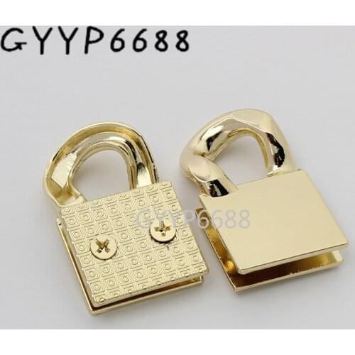 10-30pcs light color 23*38mm 11mm inner hanger connector for leather bag metal handle connection buckle purse accessories