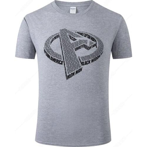 2021 Cool The Avengers T shirt Men Cotton Print T-shirt Summer Short Sleeve Tops Fashion Casual Tee Homme Clothing J73