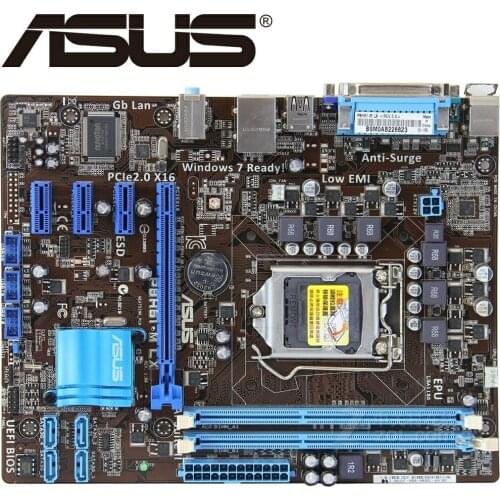 Asus P8H61-M LX Desktop Motherboard H61 Socket LGA 1155 i3 i5 i7 DDR3 16G uATX UEFI BIOS Original Used Mainboard On Sale