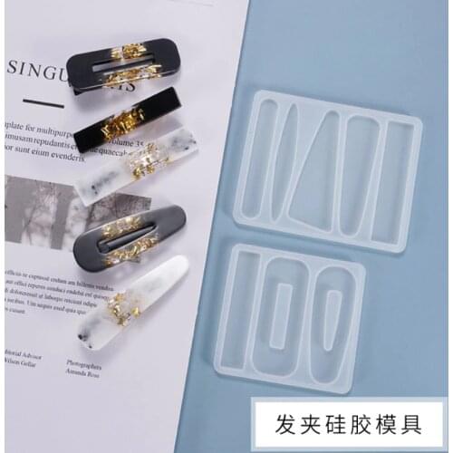 New Transparent Silicone Mould Resin Decorative Craft DIY Various hairpins Mold epoxy resin molds for jewelry