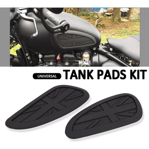New Retro Motorcycle Cafe Racer Gas Fuel tank Rubber Sticker Protector Sheath Knee Tank pad Grip Decal For T120 T100