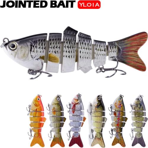 Agoie 10cm/18g Multi Jointed Fishing Lure 6 Segments Sinking Fish Swimbait Artificial Fishing bait Wobblers Crankbaits Tackle