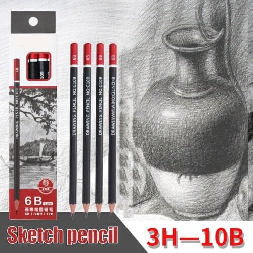 Professional Drawing Sketching Pencil Set 12pcs Graphite Pencils Writing Supplies Pen For Beginners And Pro Artists Pencils