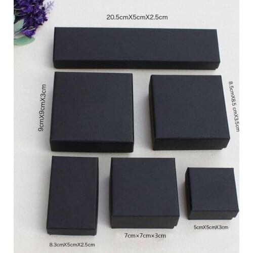 SMJEL Black Earrings Box Pack for the Jewelry Velvet Bag Gift Boxes Packaging the Jewelrys as Gifts to Friend