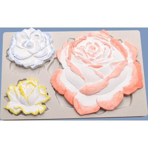 Sugarcraft Fondant Silicone Mold Wedding Cake Decoration Rose Relief Chocolate Lily Of The Valley Flower Camellia Gumpaste Mould