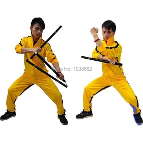 Wing chun suits yellow tracksuit sports clothes wingchun kung fu clothing apparel nunchakus uniforms