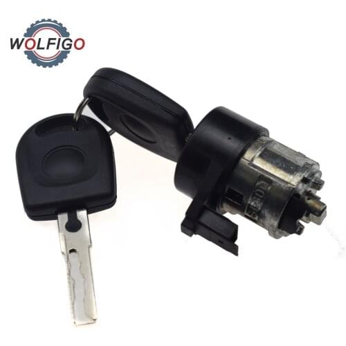 WOLFIGO New Ignition Lock Cylinder for VW Sedan Beetle Jetta Golf Passat GTI Polo 3B0905855C 3B0 905 855C 3B0-905-855-C