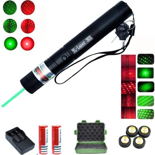 Green Laser Pointer High Power Fire Military Burning Red Light Visible Beam Powerful Hunting Accessories Cat Toy Laser Pen