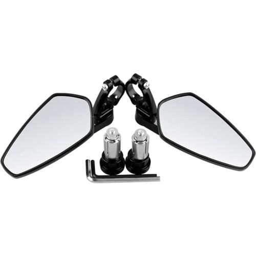 Motorcycle Rear View Bar End Mirrors for Hond GROM MSX125 CB500F / Kawasaki Z125 pro Z650 Z750 Z800 Z900 ER6N/ Yamah MT-03 MT-07