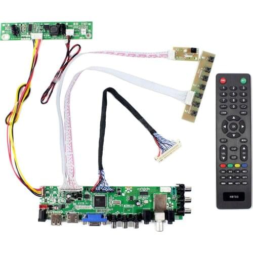 H DMI VGA AV USB ATV DTV LCD Board Work for 21.5 23 23.6 27 inch 1920x1080 WLED backlight 30pin LVDS connector LCD