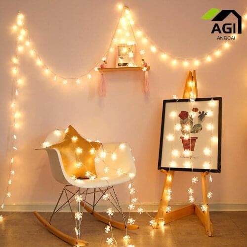 1/2/3/4/5/10M 33FT Multicolor sakura /star flowers LED String Wedding Patio outdoor Party Fairy Christmas Light garland