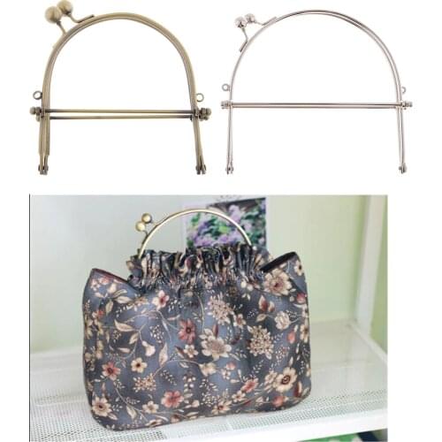 1Pcs Metal Frame Kiss Clasp Arch Lock For Purse Bag Wallet Handbag DIY Crafts 15cm
