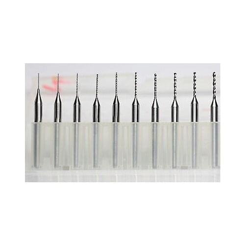 10pcs Carbide Micro Drill Bits 0.0945" 2.4mm CNC PCB Dremel 1/8 3.175mm Shank