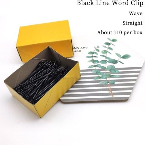 110 Pcs/Boxed Black Metal U Shape Hairpins Salon Hairdressing Invisible Wave Hairgrip Diy Pan Head Hair Accessories