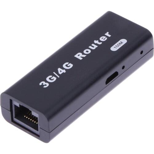 2020 New Mini Portable 3G/4G WiFi Wlan Hotspot AP Client 150Mbps RJ45 USB Wireless Router For Mac iOS Windows Linux Android