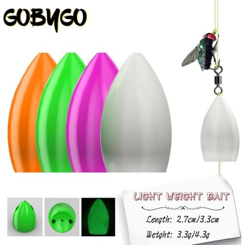 4Pcs Automatic Bullet Fishing Floating Fishing Space Beans Balls Texas Rig Fishing Plastic Worm Lightweight Lure Help throwing