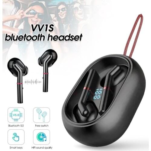 Wireless Headset Bluetooth Touch Control In-ear Earbuds HiFi Bilateral Stereo Sports Earphone with LED Display Charging Case