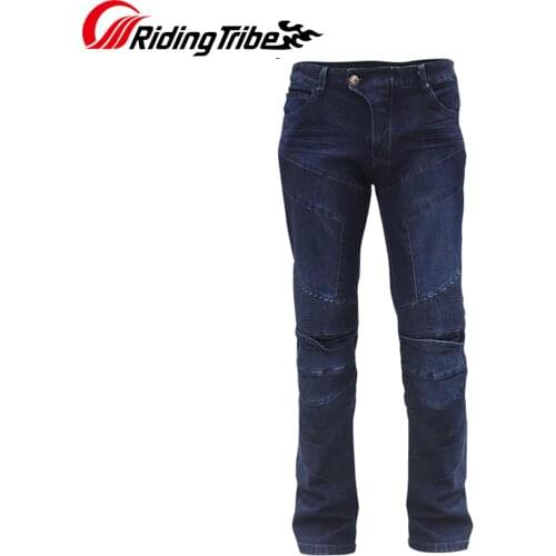 Men Motorcycle Pants Motocross Off-road Racing Rider Jeans Riding Breathable Trousers with Kneepads Protective Clothing HP-03