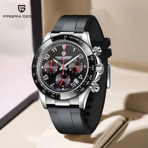 2021 New PAGANI DESIGN Mens Quartz Watches Automatic Date Luxury Men Wristwatch Men Waterproof Chronograph Japan VK63 Clock man
