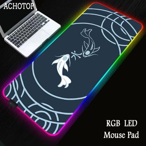 RGB Gaming Mouse Pad Computer Gamer Mousepad Art Large Game Rubber Noslip Mouse Mat Big Mause Pad PC Laptop Keyboard Desk Carpet