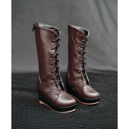 D01-P563 children handmade toy 1/3 Doll clothes BJD/SD doll props Accessories brown color Bandage boots 1pair