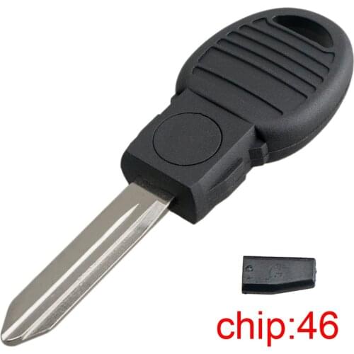 Uncut Blade Blank Remote Car Key Ignition ID46 Transponder Chip for Ram 3500 4500 5500 Chrysler Town & Country Dodge Challenger