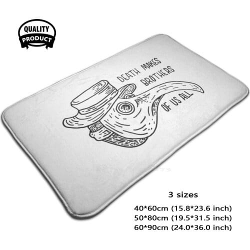 Death Makes Brothers Of Us All 3 Sizes Home Rug Room Carpet Plague Death Brother Hardcore Hxc Punk Steampunk Dead Bird Plague 19