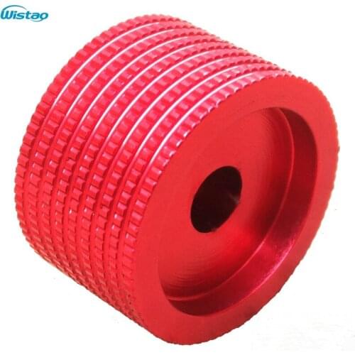 IWISTAO Solid Potentiometer Knob Whole Aluminum HIFI Amplifier Tube Volume Diameter 25mm H15.5mm Anodizing Red DIY Free Shipping