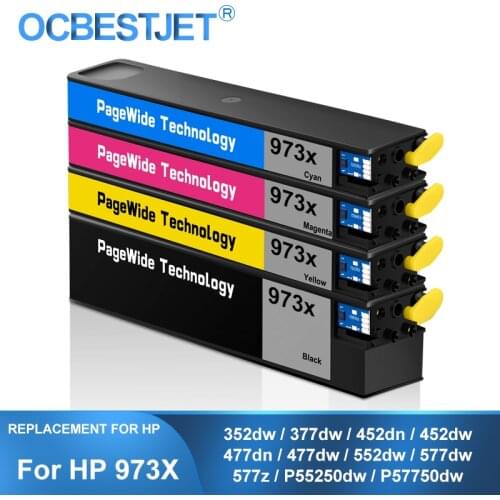 [Third Party Brand] For HP 973X 973XL Replacement Ink Cartridge For HP PageWide Pro 352dw 452dn 452dw 377dw 477dn 477dw 577dw