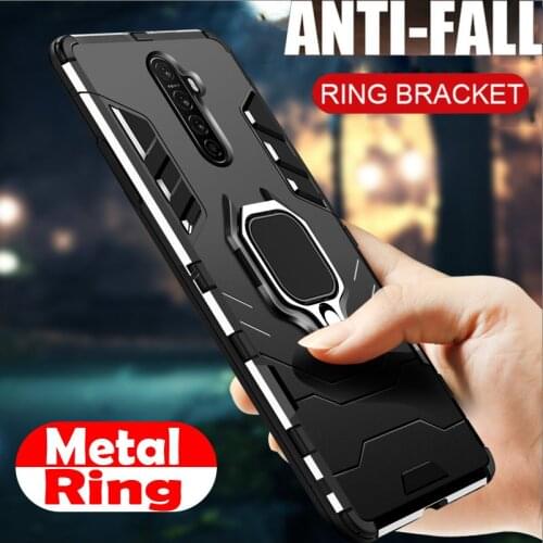 Metal Ring Holder Cover For OPPO Reno 2Z 2F 2 A5 A9 2020 A9X A92 A72 A31 A91 A7 A8 A12 Realme C3 C11 C12 C15 5i 6i 5 6 Pro Case