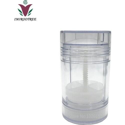 20pcs 30g 30ml 1oz Transparent Clear Empty Round Cosmetic Twist up Plastic Deodorant Stick Containers Lip Balm Deodorant Tubes