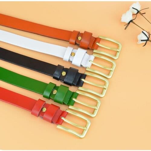 Popular leather belt for women solid leather fashion casual good quality gifts belt