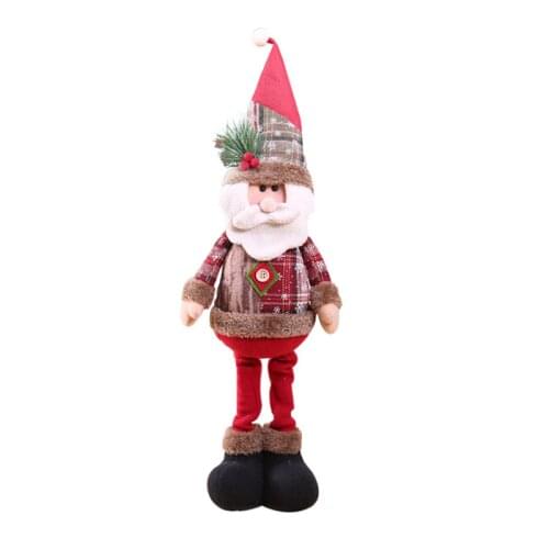 Christmas Decorations Telescopic Dolls Santa Claus Elk Snowman Christmas Toys Home Decorations ChildrenS New Year Gifts