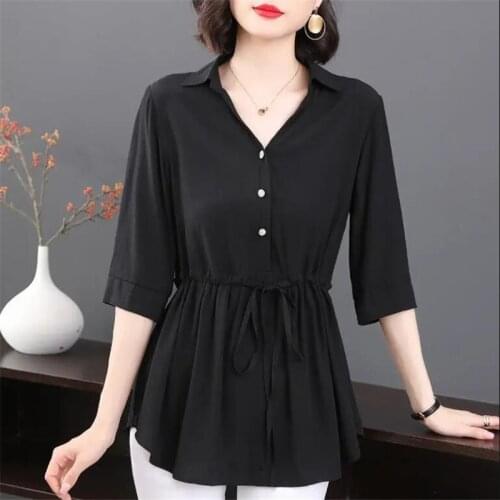 Shan liao Yi Short Sleeve Blouses