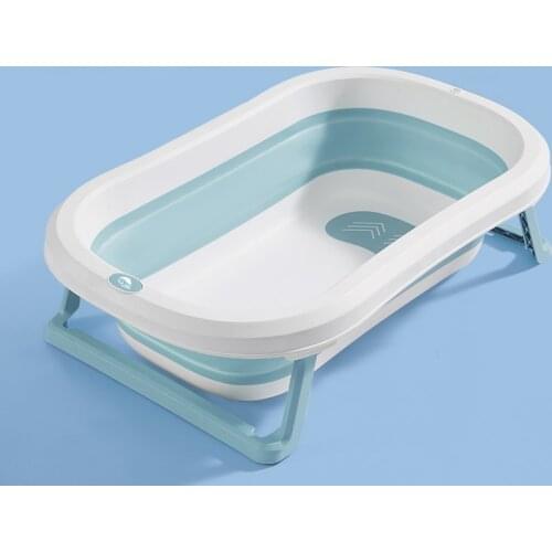 Newborn Baby foldable bathtub plastic child size bath tub baby folding bathtub for boys and girls for free gift