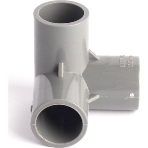 Inner Diameter 20mm Solid Equal Tee Pipe Connectors PVC Three Dimensional Joint High Quality Garden Irrigation Water Repair Tube