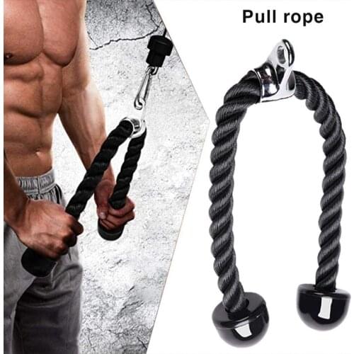 Triceps Rope Abdominal Crunches Cable Pull Down Laterals Biceps Muscle Training Fitness Equipment Bodybuilding Gym Pull Rope