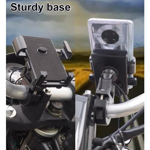 Waterproof Motorcycle Bicycle Moto Bike Mobile Phone CellPhone Navigation Holder Support Motorbike handlebar Mount Clip Bracket