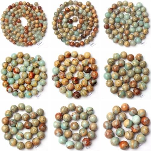 High Quality Natural Shou Shan Stone Round Shape 4/6/8/10/12/14/16mm Necklace Bracelet Jewelry DIY Gem Loose Beads 15 Inch wj226