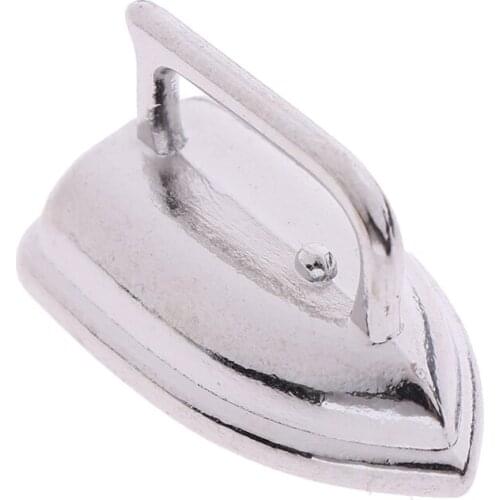 1pcs 1:12 Scale Cute Mini Dollhouse Furniture Toys Miniature Adornment An Iron Clothes Tool Doll House Accessories