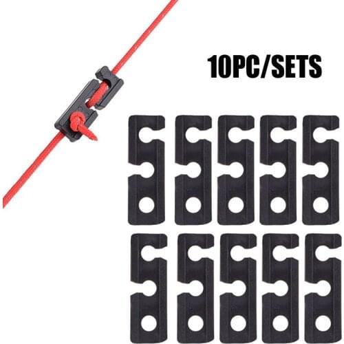10pc tent square hole wind rope buckle Sky screen plastic three eye adjustment piece Tent rope adjustment buckle