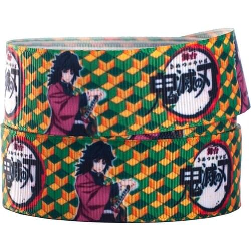 10yards different sizes cartoon pattern ribbon printed grosgrain ribbon